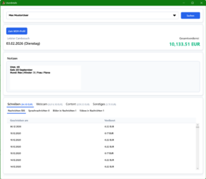 Usersuche | Detailinformationen